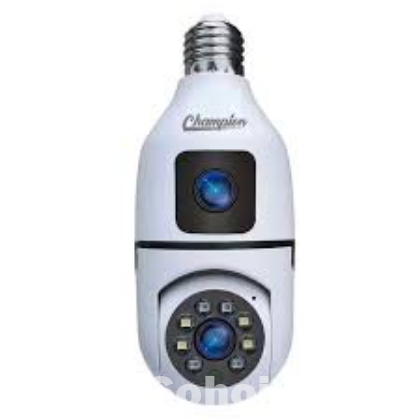 Champion Double Lens PTZ Bulb Wifi IP Camera
